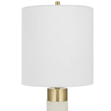 Uttermost Black Label Edge Table Lamp - White