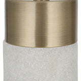 Uttermost Black Label Edge Table Lamp - White