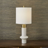 Uttermost Black Label Edge Table Lamp - White