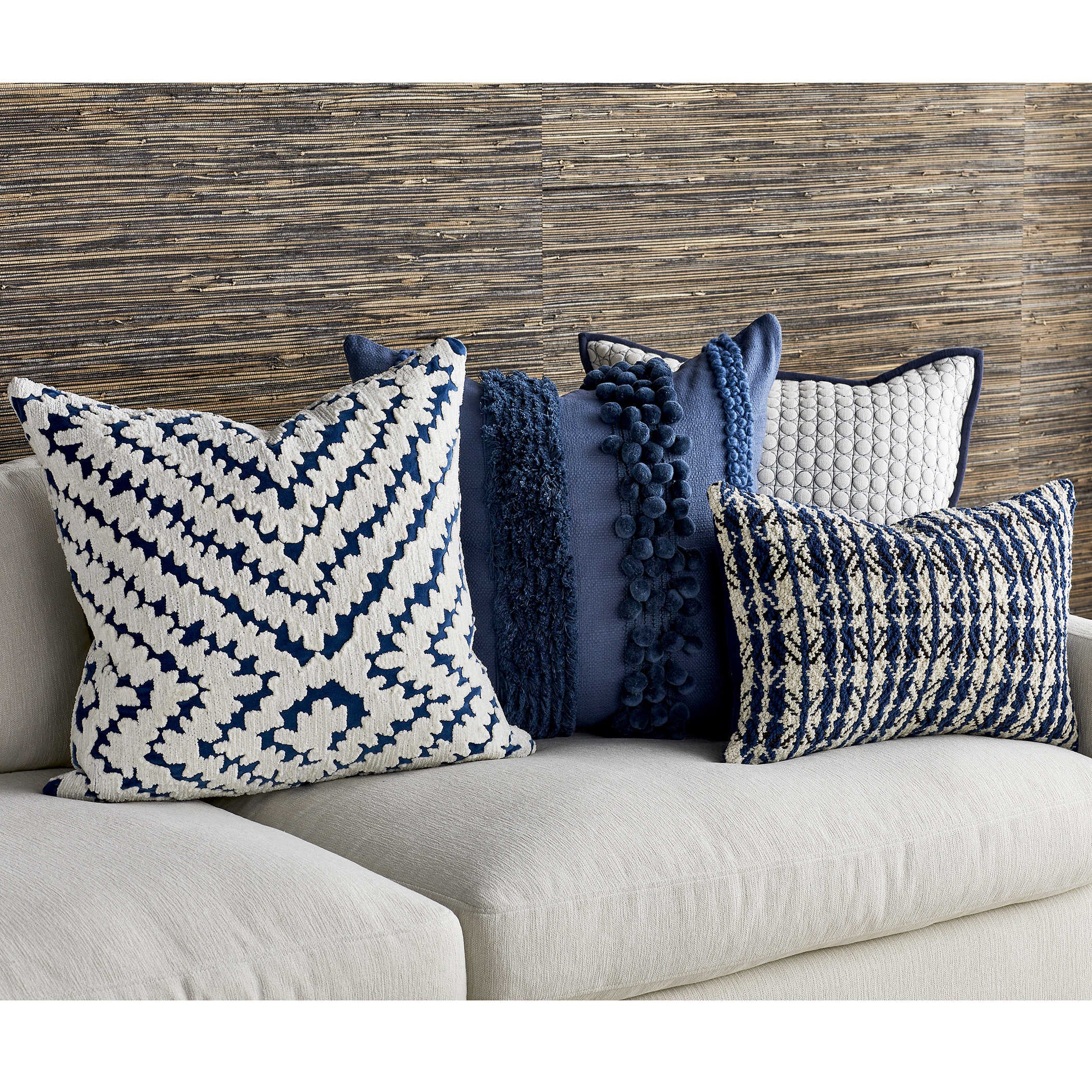 Uttermost Black Label Having a Ball Cushion - Blueberry