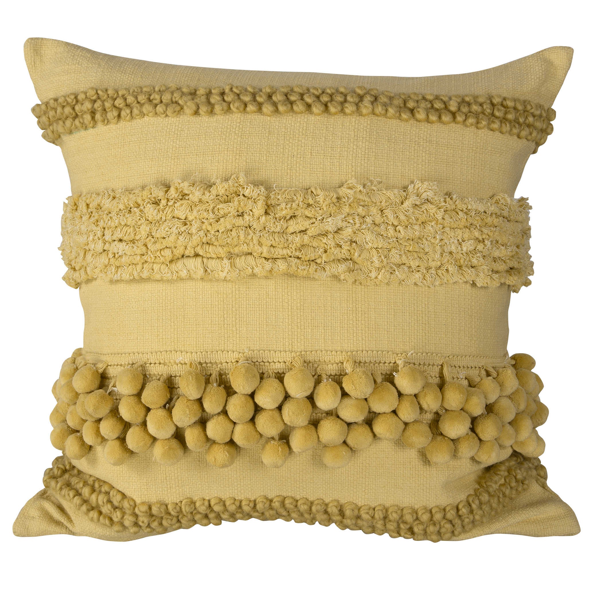 Uttermost Black Label Having a Ball Cushion - Lemon Chiffon