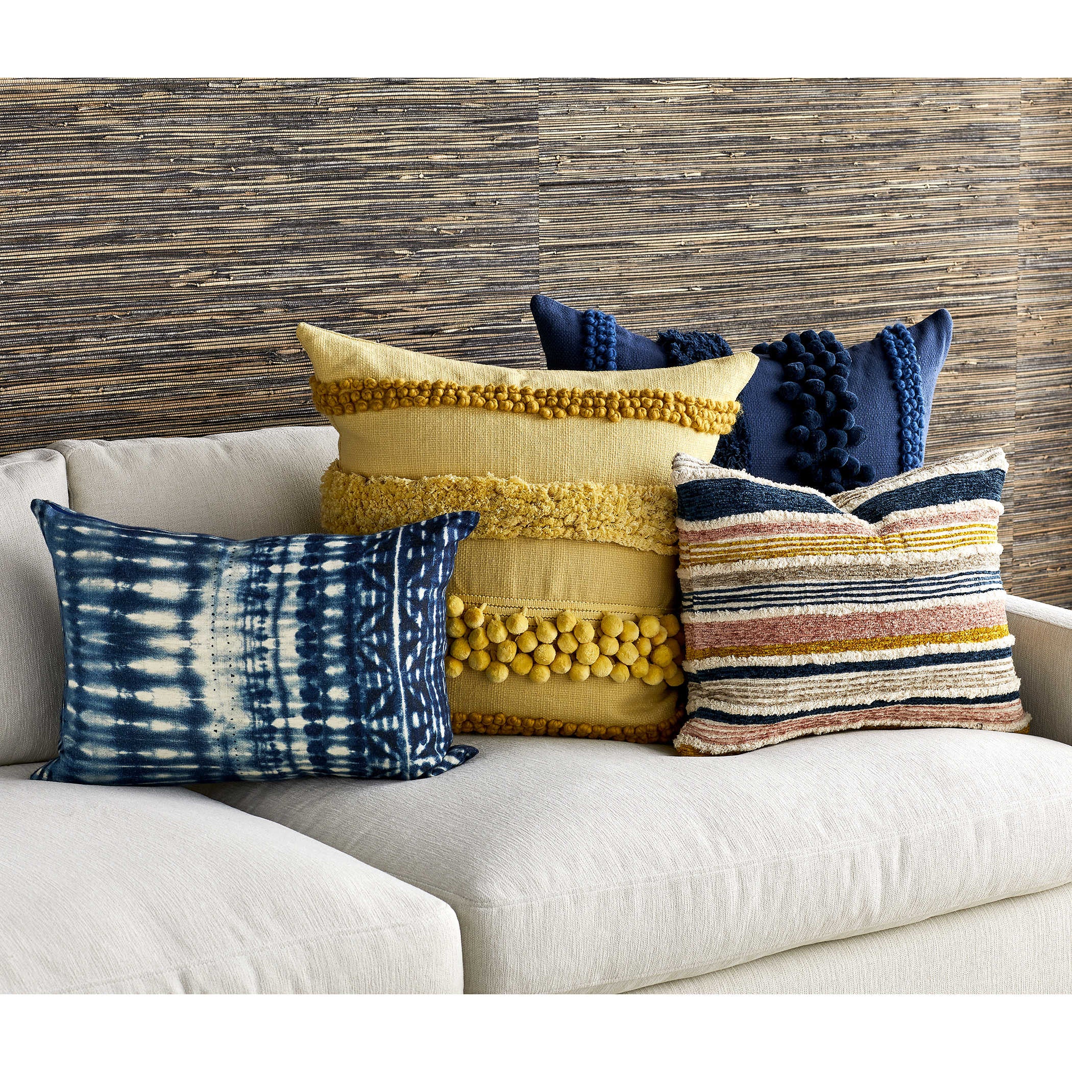 Uttermost Black Label Having a Ball Cushion - Lemon Chiffon
