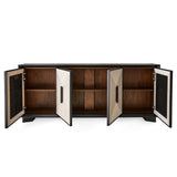 Uttermost Black Label Show Me The Ropes 4 Door Cabinet
