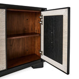 Uttermost Black Label Show Me The Ropes 4 Door Cabinet