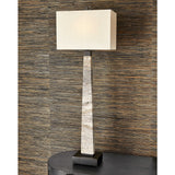 Uttermost Black Label Spire Buffet Lamp - Rustic Gray Stone & bronze