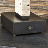 Uttermost Black Label Spire Buffet Lamp - Rustic Gray Stone & bronze