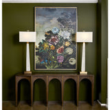 Uttermost Black Label Spire Buffet Lamp - White Marble & Brass