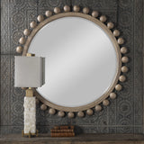 Uttermost Brianza Round Mirror – Natural – Small
