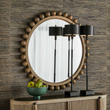 Uttermost Brianza Round Mirror – Natural – Small