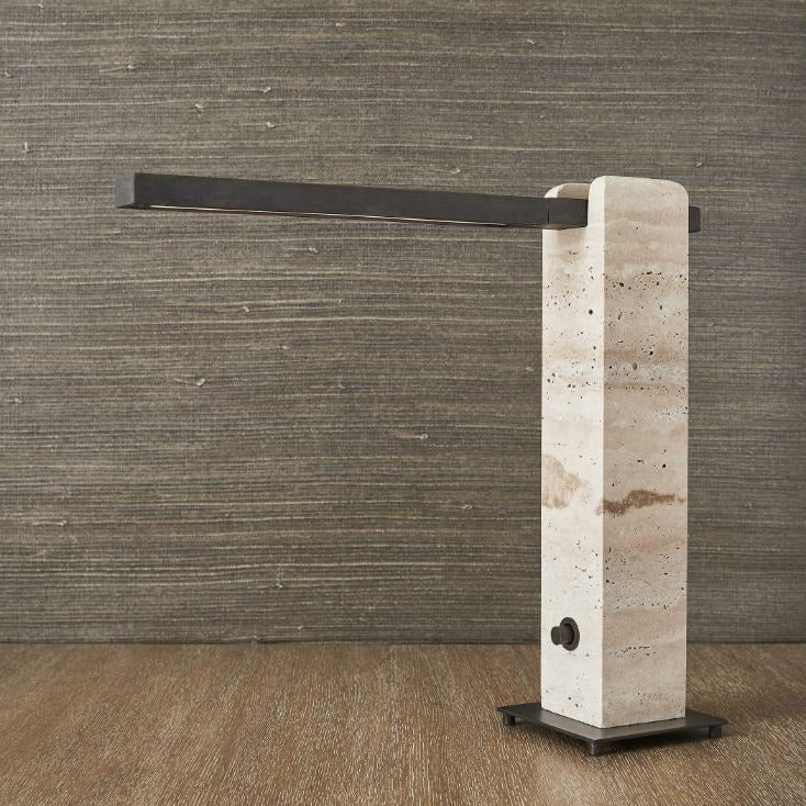 Uttermost Director LED Table Lamp – Travertine