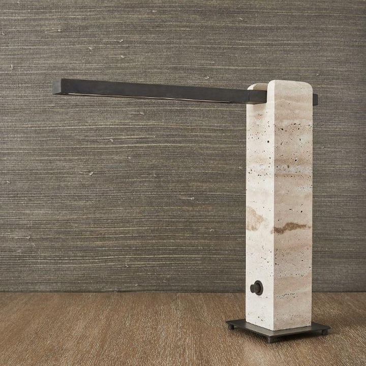 Uttermost Director LED Table Lamp – Travertine