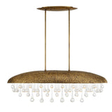 Uttermost Downpour Brass & Glass Droplet Pendant