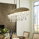 Uttermost Downpour Brass & Glass Droplet Pendant
