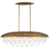 Uttermost Downpour Brass & Glass Droplet Pendant