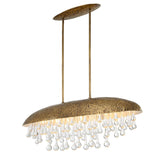 Uttermost Downpour Brass & Glass Droplet Pendant