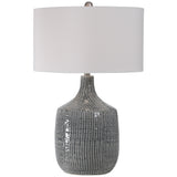 Uttermost Felipe Table Lamp – Distressed Grey-Blue