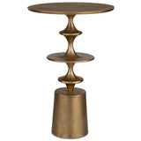 Uttermost Flight Accent Table – Brass