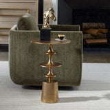 Uttermost Flight Accent Table – Brass