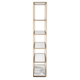 Uttermost Floating Plane Etagere – Marble & Brass