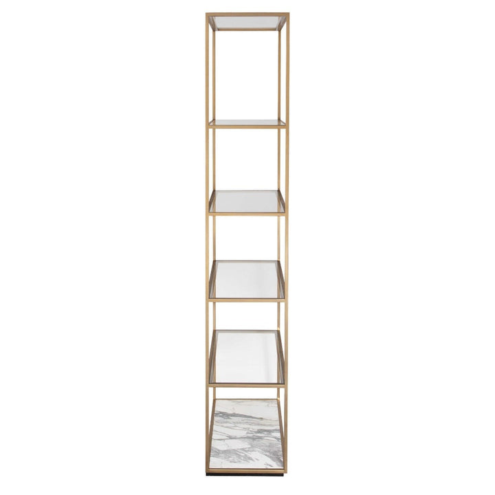 Uttermost Floating Plane Etagere – Marble & Brass