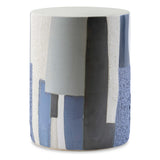 Uttermost Graph Stool/Side Table – Blue