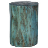 Uttermost Habitat Accent Stool/Table – Blue