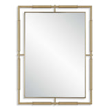 Uttermost It's All Connected Rectangular Brass Mirror