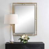 Uttermost It's All Connected Rectangular Brass Mirror