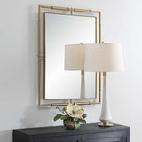 Uttermost It's All Connected Rectangular Brass Mirror