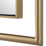 Uttermost It's All Connected Rectangular Brass Mirror