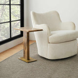 Uttermost Overhang Accent Table – Latte Onyx