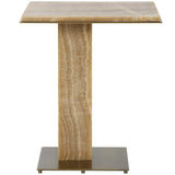 Uttermost Overhang Accent Table – Latte Onyx