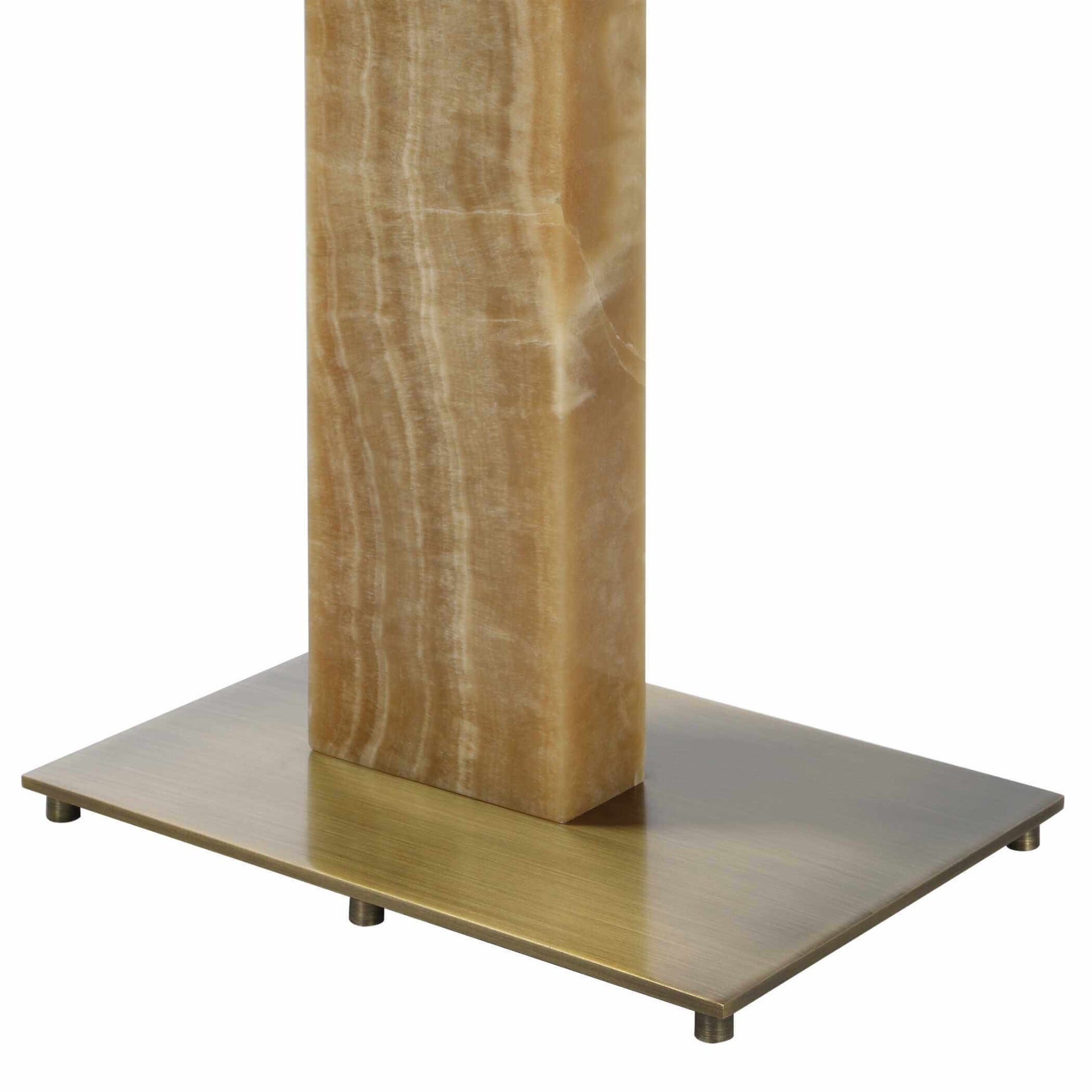 Uttermost Overhang Accent Table – Latte Onyx
