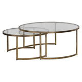 Uttermost Rhea Nested Coffee Tables – Antiqued Gold Leaf