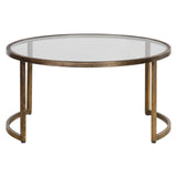 Uttermost Rhea Nested Coffee Tables – Antiqued Gold Leaf