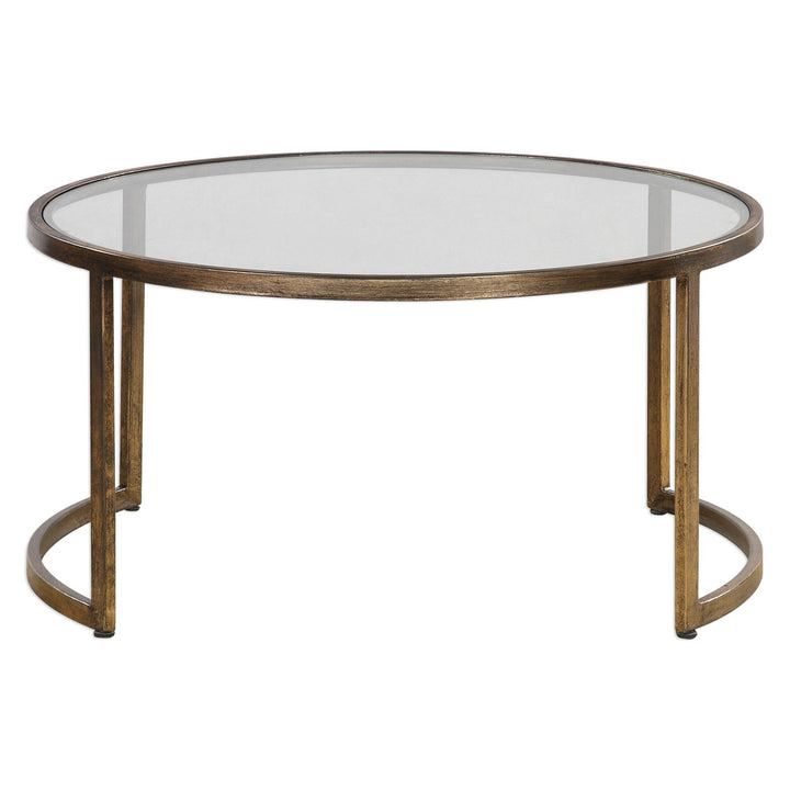 Uttermost Rhea Nested Coffee Tables – Antiqued Gold Leaf