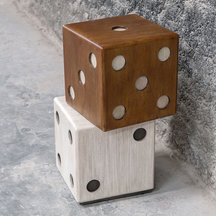Uttermost Roll the Dice Accent Table