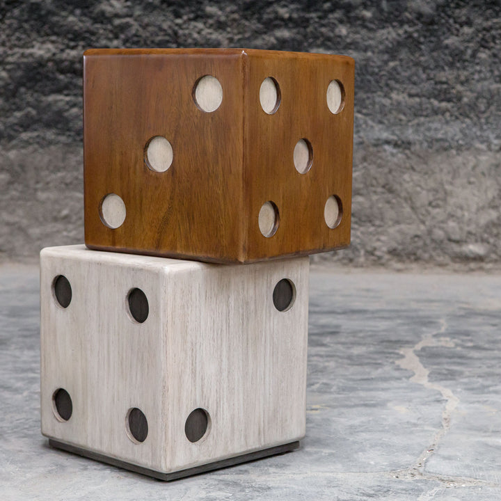 Uttermost Roll the Dice Accent Table