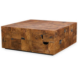 Uttermost Teak Tac Toe Coffee Table – Caramel