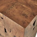 Uttermost Teak Tac Toe Console Table – Caramel