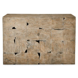 Uttermost Teak Tac Toe Console Table – Light