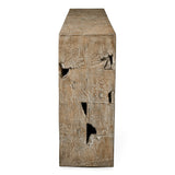 Uttermost Teak Tac Toe Console Table – Light