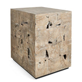 Uttermost Teak Tac Toe Side Table – Light