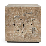 Uttermost Teak Tac Toe Side Table – Light