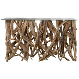 Uttermost Teak Wood Console Table