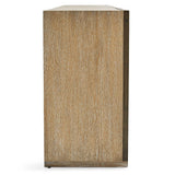 Uttermost White Linen 3 Door Cabinet