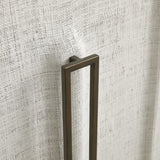 Uttermost White Linen 3 Door Cabinet