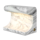 Uttermost Black Label Carved Beam Rechargeable Mini Lamp – Arabescato Marble
