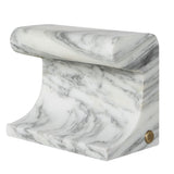 Uttermost Black Label Carved Beam Rechargeable Mini Lamp – Arabescato Marble