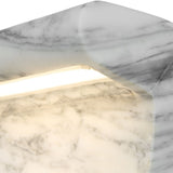 Uttermost Black Label Carved Beam Rechargeable Mini Lamp – Arabescato Marble